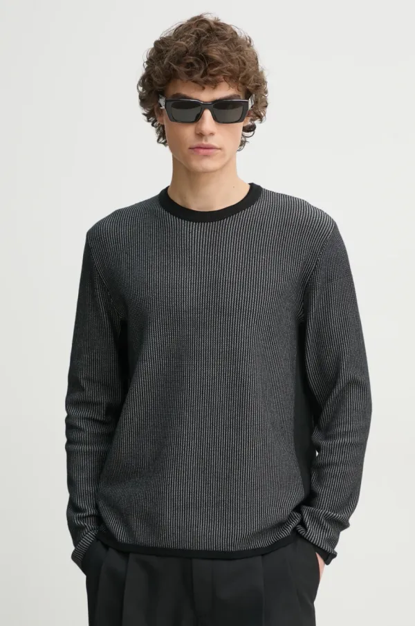 rag & bone Pulover Rag & Bone za muškarce, boja: crna, lagani, MBS23S011UC11