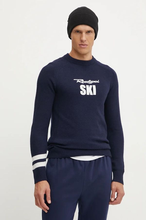 Rossignol Pulover Rossignol Signature za muškarce, boja: tamno plava, lagani, RLMMO11