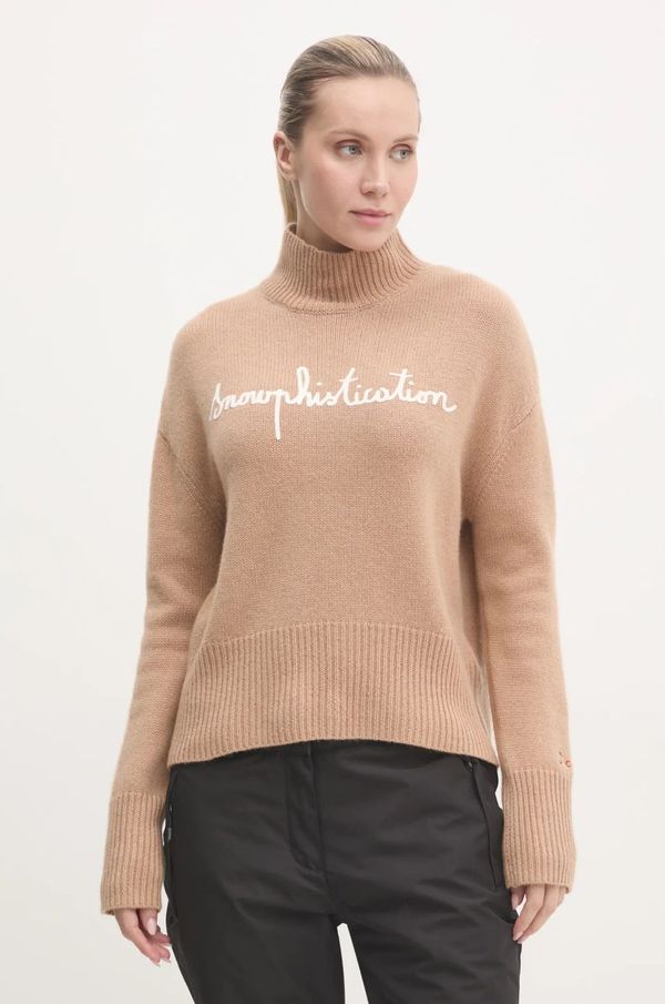 Rossignol Pulover Rossignol x JCC za žene, boja: smeđa, s poludolčevitom, RLNWO08