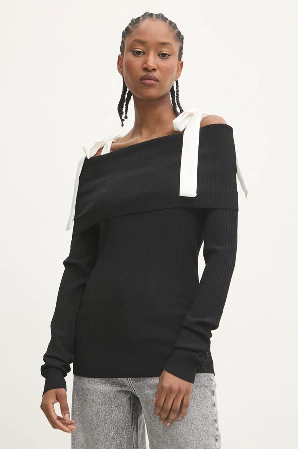 Rotate Pulover Rotate 0 za žene, boja: crna, lagani, 113540100