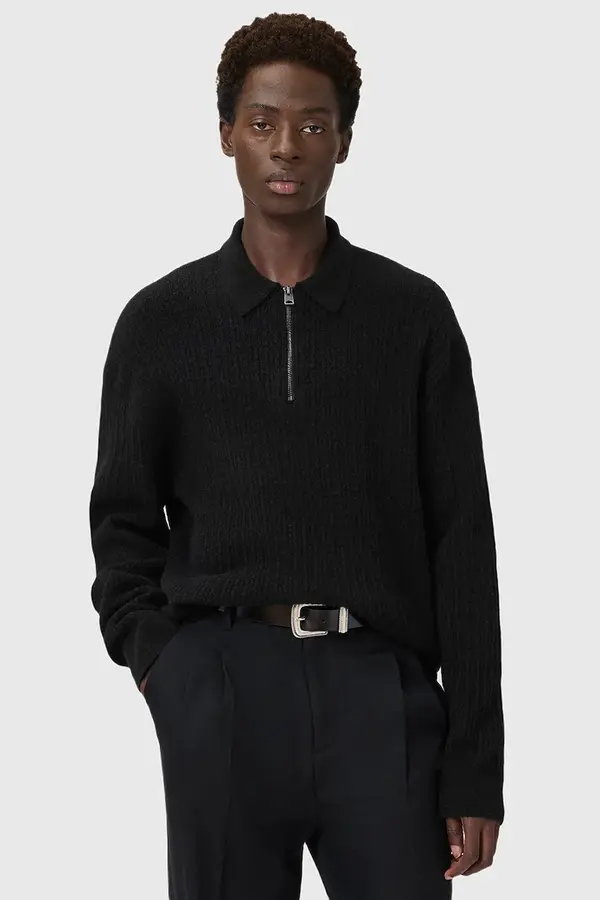 AllSaints Pulover s dodatkom alapke AllSaints JAKOB