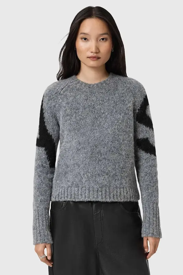 AllSaints Pulover s dodatkom alapke AllSaints