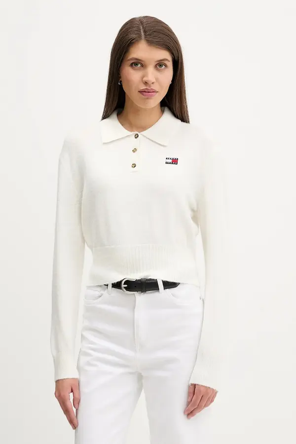 Tommy Jeans Pulover s dodatkom alapke Tommy Jeans