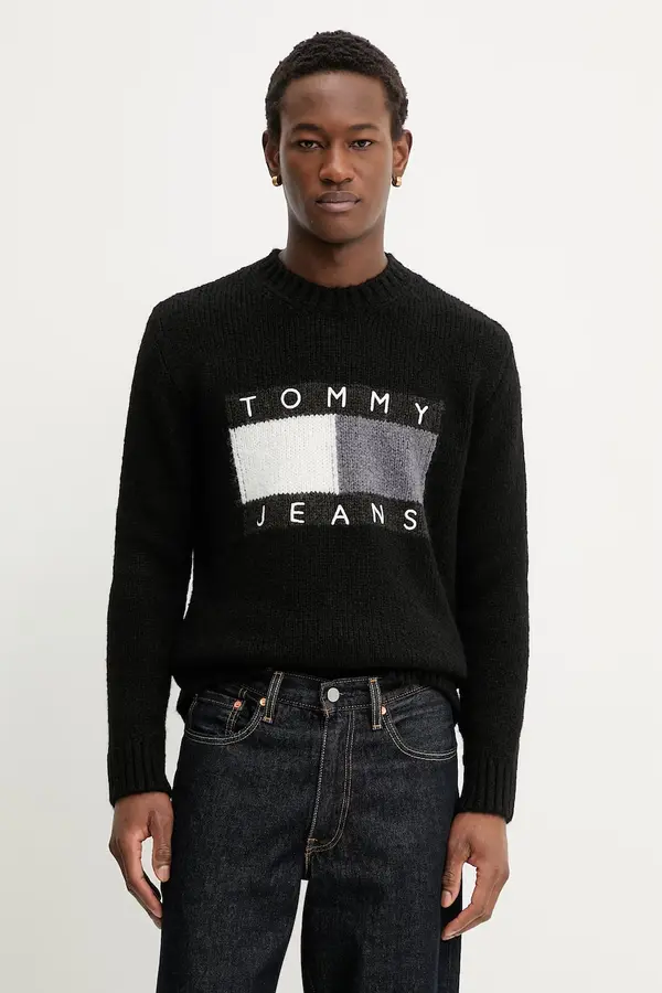 Tommy Jeans Pulover s dodatkom alpaka vune Tommy Jeans