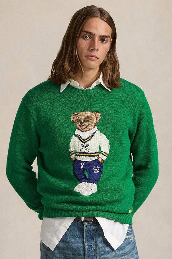 Polo Ralph Lauren Pulover s dodatkom lana Polo Ralph Lauren boja: zelena, 710961155