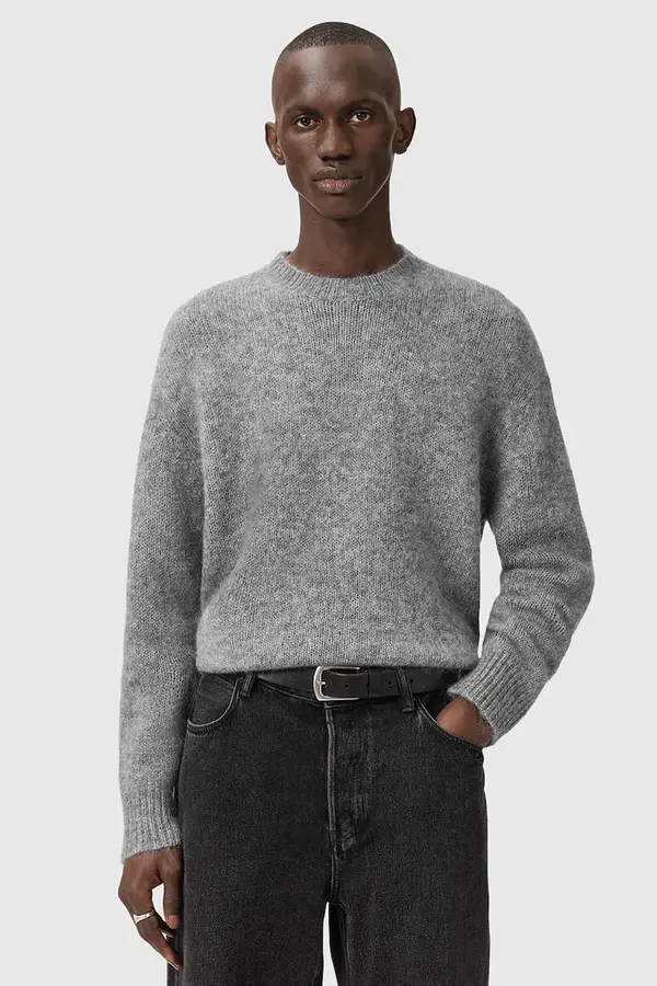 AllSaints Pulover s dodatkom mohera AllSaints COBY