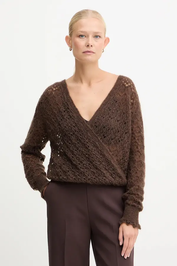 Twinset Pulover s dodatkom mohera Twinset