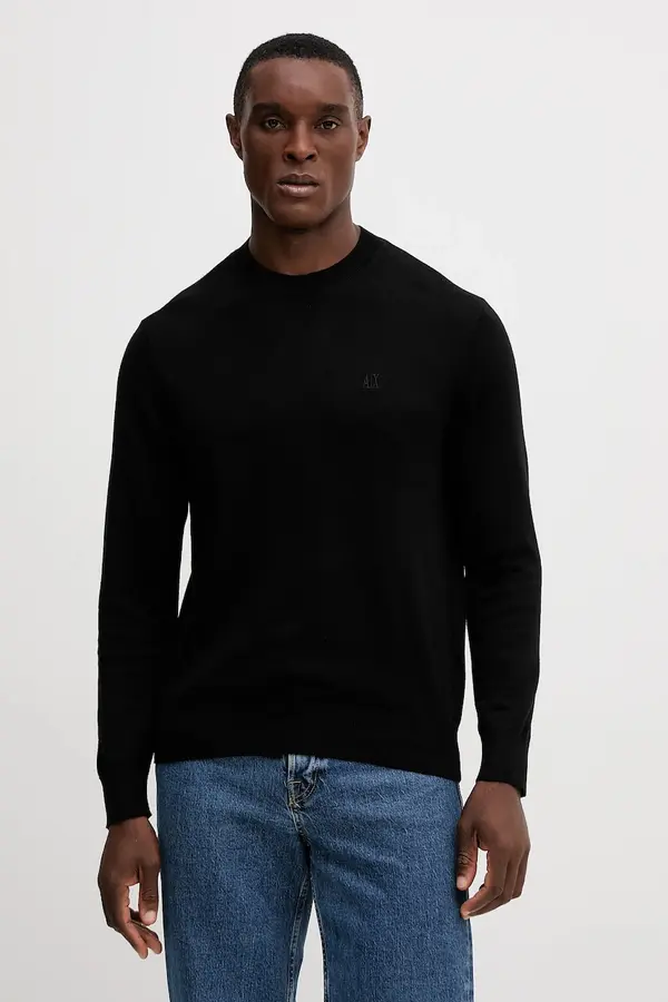 Armani Exchange Pulover s dodatkom svile Armani Exchange