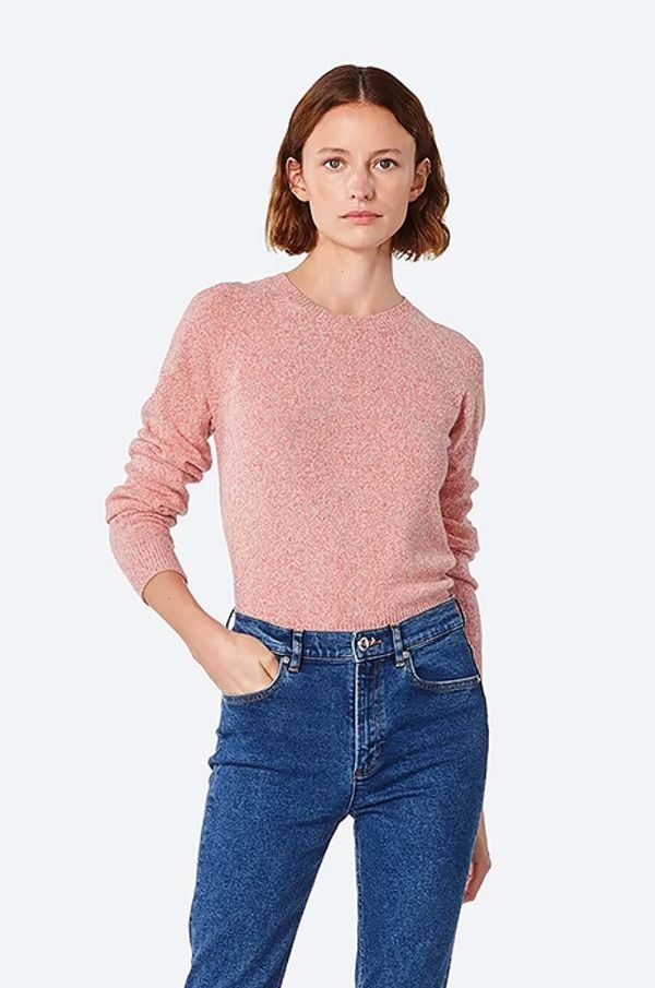 A.P.C. Pulover s dodatkom vune A.P.C. Pull Axelle za žene, boja: ružičasta, WVBAF.F23040-ROSEVIF
