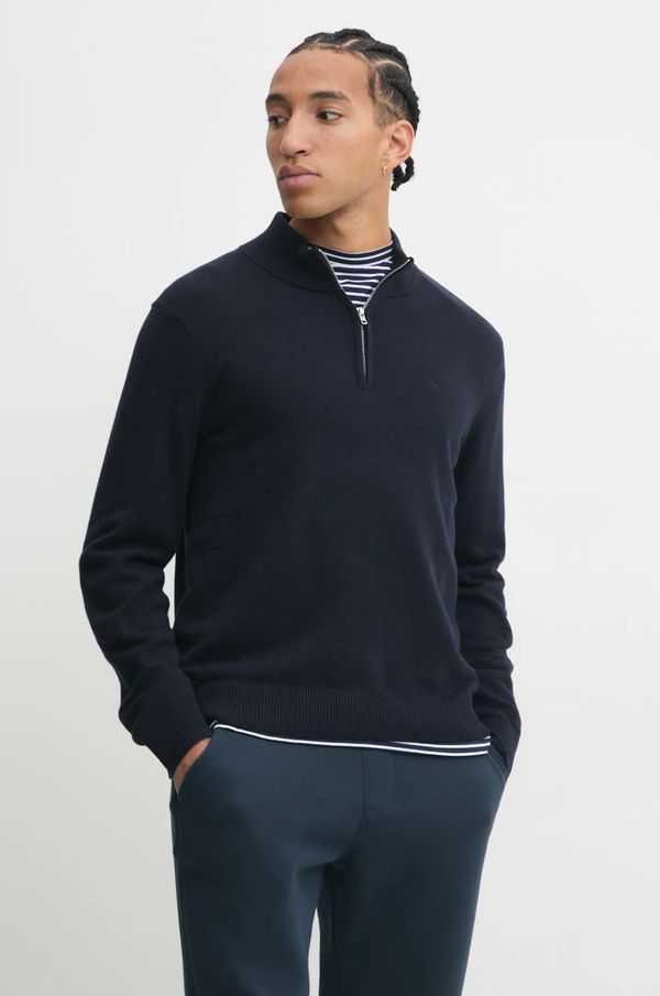Abercrombie & Fitch Pulover s dodatkom vune Abercrombie & Fitch za muškarce, boja: tamno plava, KI120-4180