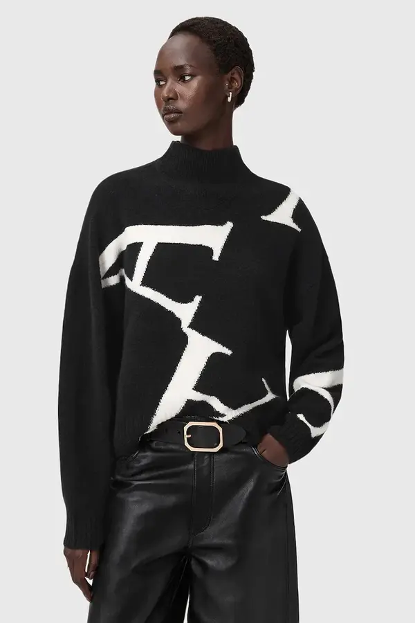 AllSaints Pulover s dodatkom vune AllSaints A STAR