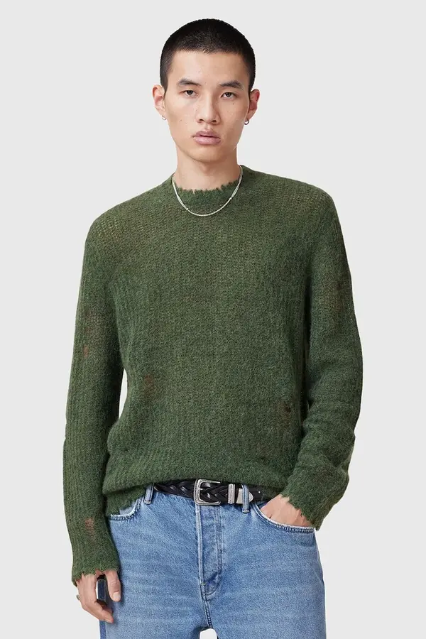 AllSaints Pulover s dodatkom vune AllSaints BLEAKER