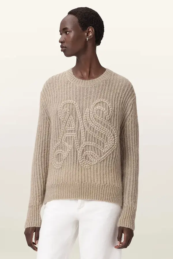 AllSaints Pulover s dodatkom vune AllSaints CHAIN
