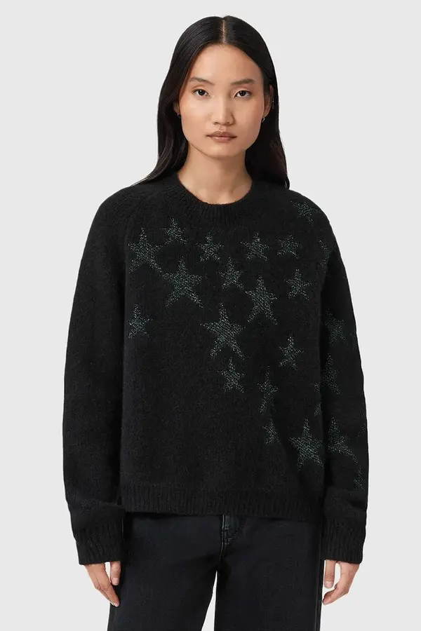 AllSaints Pulover s dodatkom vune AllSaints