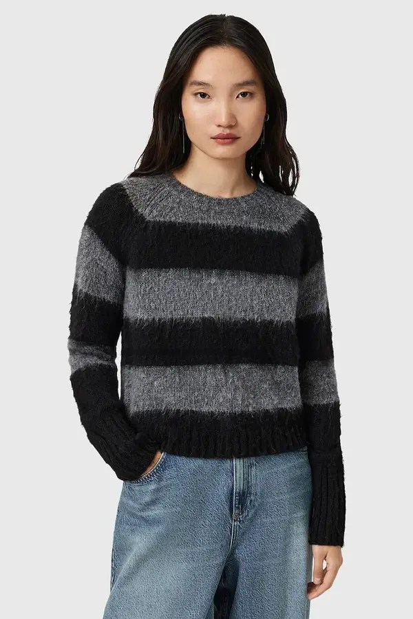 AllSaints Pulover s dodatkom vune AllSaints LOU