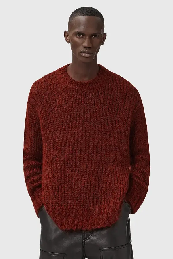 AllSaints Pulover s dodatkom vune AllSaints MYLES