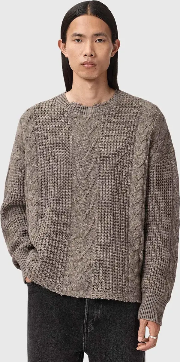 AllSaints Pulover s dodatkom vune AllSaints
