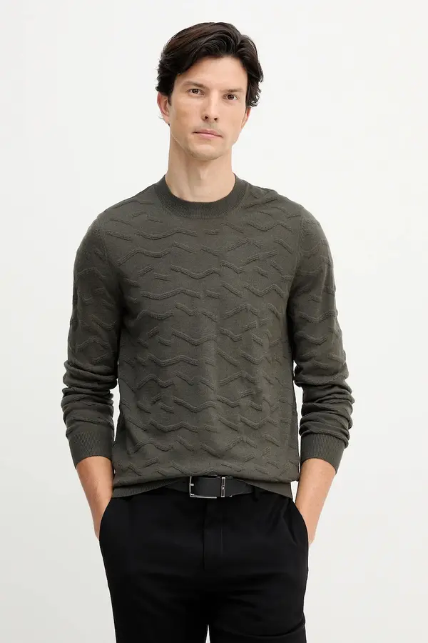 Armani Exchange Pulover s dodatkom vune Armani Exchange
