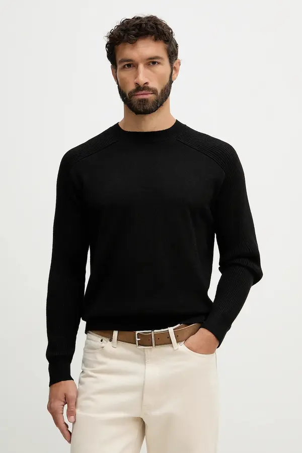 Armani Exchange Pulover s dodatkom vune Armani Exchange