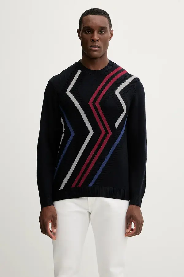Armani Exchange Pulover s dodatkom vune Armani Exchange