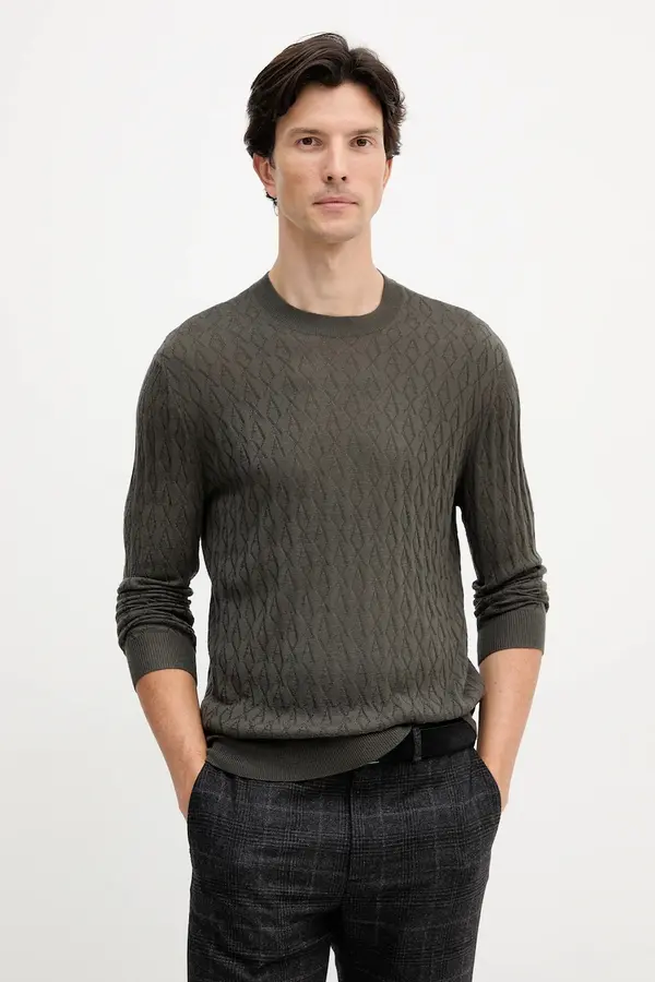 Armani Exchange Pulover s dodatkom vune Armani Exchange
