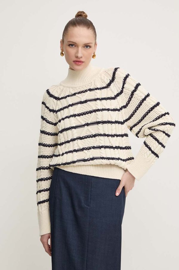 Boss Pulover s dodatkom vune BOSS za žene, topli, s poludolčevitom, 50518369