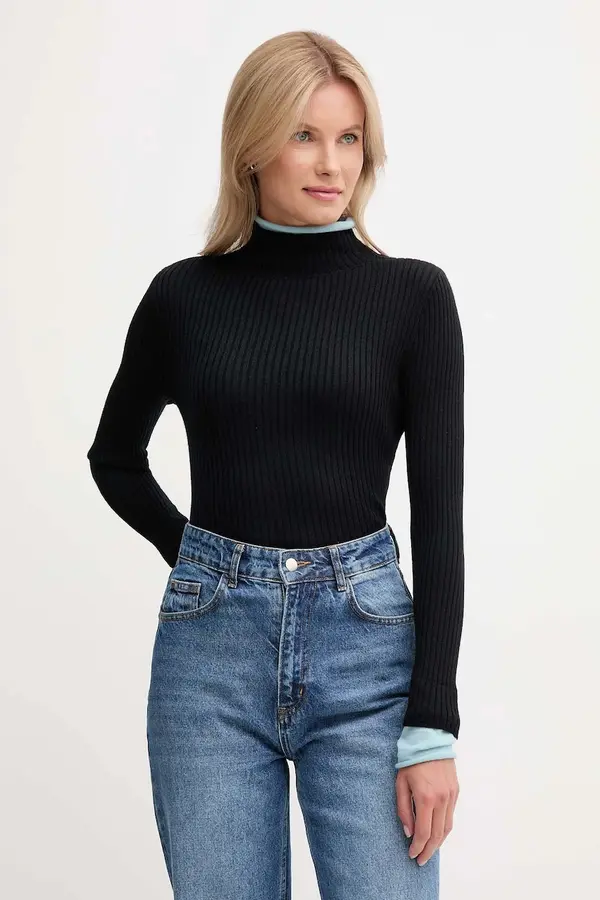 Calvin Klein Jeans Pulover s dodatkom vune Calvin Klein Jeans