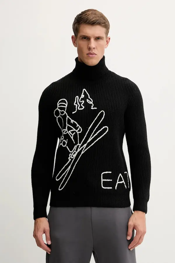 EA7 Emporio Armani Pulover s dodatkom vune EA7 Emporio Armani