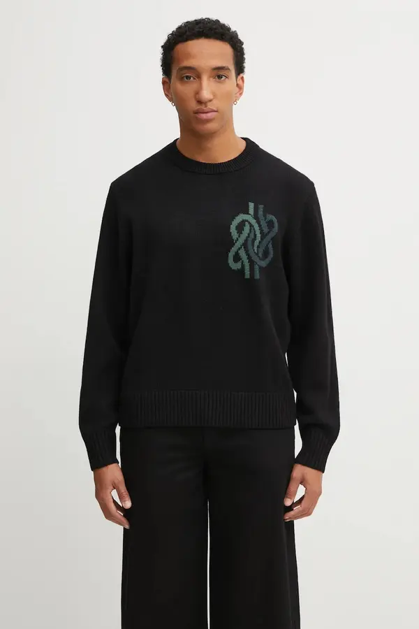 Filling Pieces Pulover s dodatkom vune Filling Pieces Knit Sweater Knot