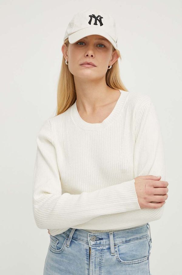 G-Star Raw Pulover s dodatkom vune G-Star Raw za žene, boja: bež