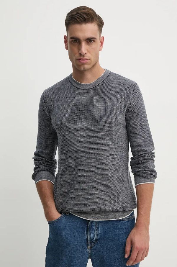 Guess Pulover s dodatkom vune Guess EARLE za muškarce, boja: tamno plava, lagani, M4BR04.Z3H82