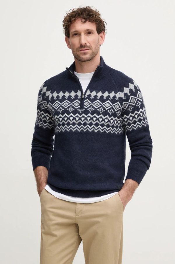 Guess Pulover s dodatkom vune Guess za muškarce, boja: tamno plava, M4PR59 Z3LQ0