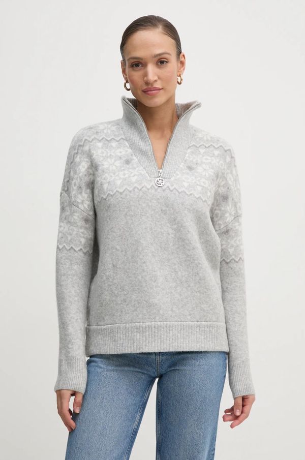 Guess Pulover s dodatkom vune Guess za žene, boja: siva, s poludolčevitom, W4PR1A Z3LQ0