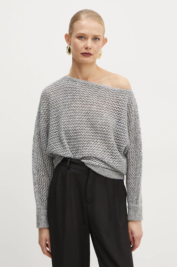 Guess Pulover s dodatkom vune Guess za žene, boja: siva, W5RR97 Z3JM0