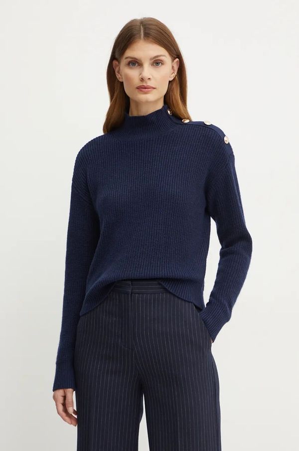 Guess Pulover s dodatkom vune Guess ZYLEE za žene, boja: tamno plava, lagani, s poludolčevitom, W4BR39 Z2WX0