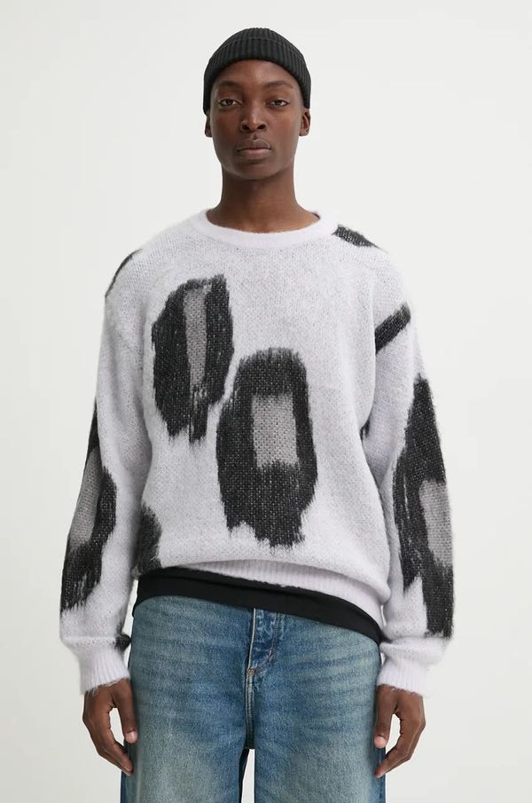 Hugo Pulover s dodatkom vune HUGO za muškarce, boja: ljubičasta, topli, 50524530