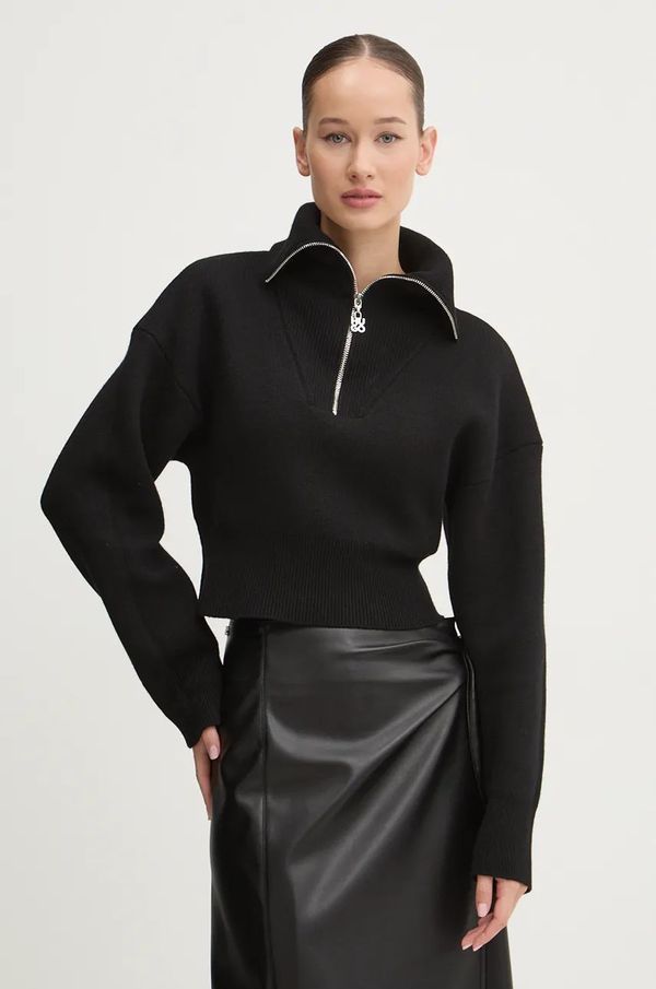 Hugo Pulover s dodatkom vune HUGO za žene, boja: crna, 50522545