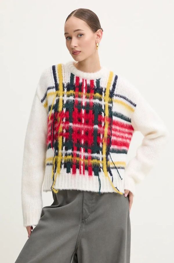 Iceberg Pulover s dodatkom vune Iceberg za žene, boja: bež, A007 7053