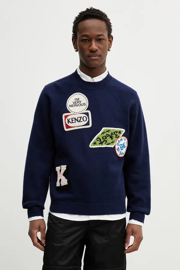 Kenzo Pulover s dodatkom vune Kenzo