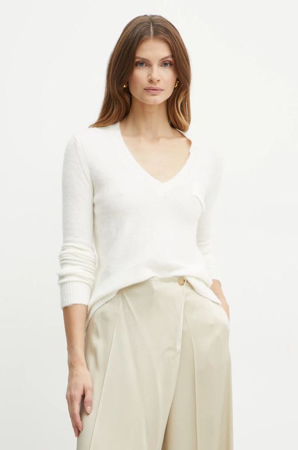 Liu Jo Pulover s dodatkom vune Liu Jo za žene, boja: bež, WF4431 MA49P