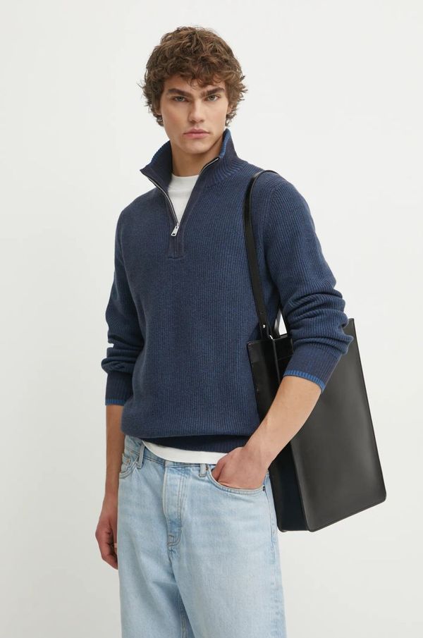 Marc O'Polo Pulover s dodatkom vune Marc O'Polo za muškarce, boja: tamno plava, 431516060370