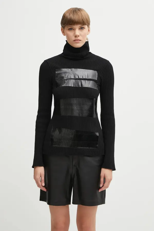 MM6 Maison Margiela Pulover s dodatkom vune MM6 Maison Margiela