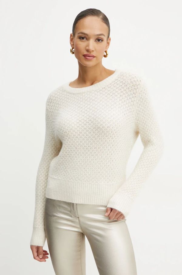 Morgan Pulover s dodatkom vune Morgan MPAUL za žene, boja: bež, MPAUL