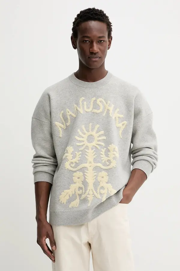 Nanushka Pulover s dodatkom vune Nanushka