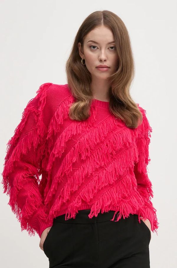 OUI Pulover s dodatkom vune OUI za žene, boja: ružičasta, 89583
