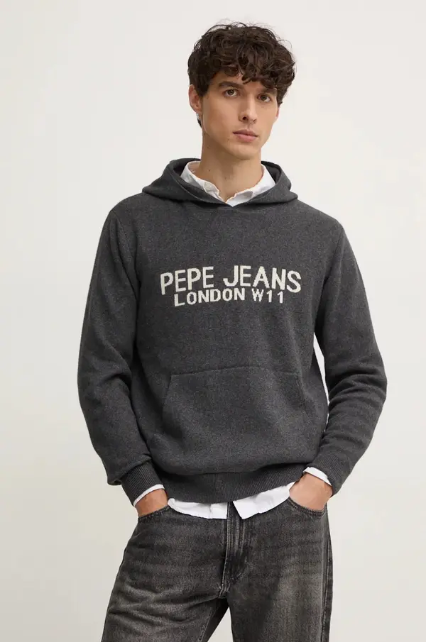 Pepe Jeans Pulover s dodatkom vune Pepe Jeans CARSON