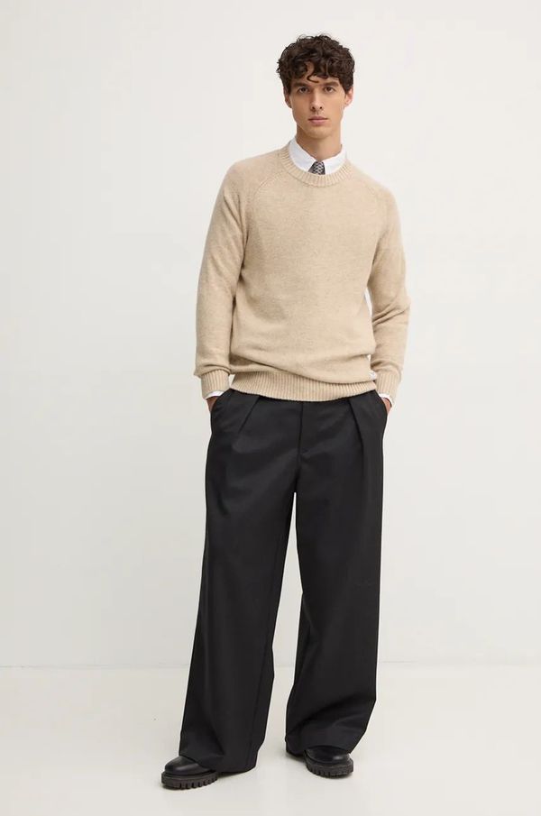 Pepe Jeans Pulover s dodatkom vune Pepe Jeans CRED za muškarce, boja: bež, lagani, PM702480