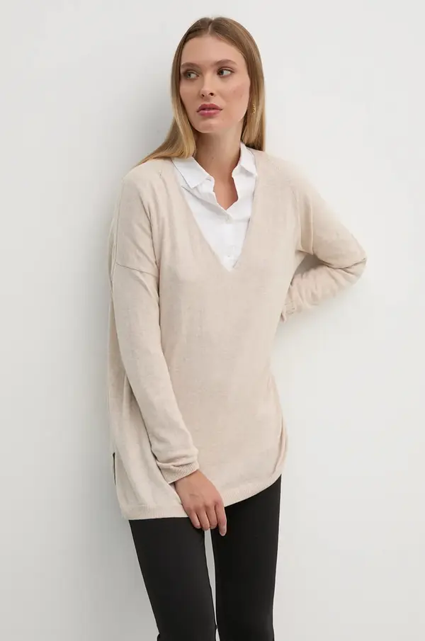 Pepe Jeans Pulover s dodatkom vune Pepe Jeans ISELA V-NECK