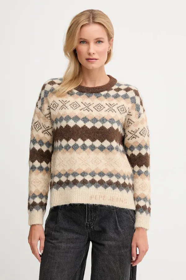 Pepe Jeans Pulover s dodatkom vune Pepe Jeans