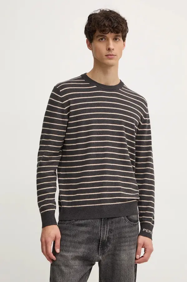 Pepe Jeans Pulover s dodatkom vune Pepe Jeans NEW ANDRE STRIPES